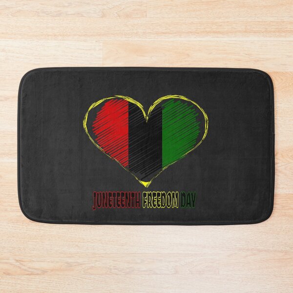 Item preview, happy juneteenth african flag heart freedom day emancipation designed and sold by Gossip Rag.