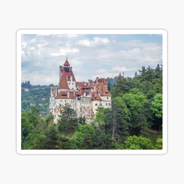 Bran Castle view Sticker