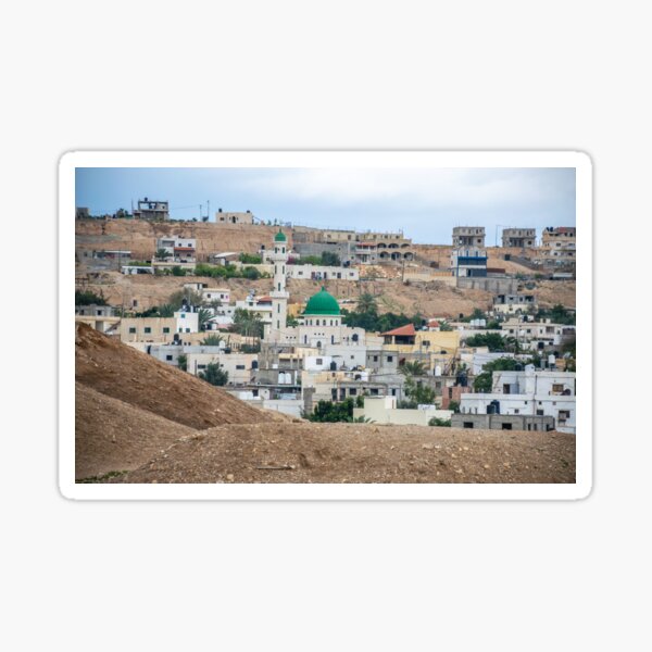 Jericho panoramic view Sticker