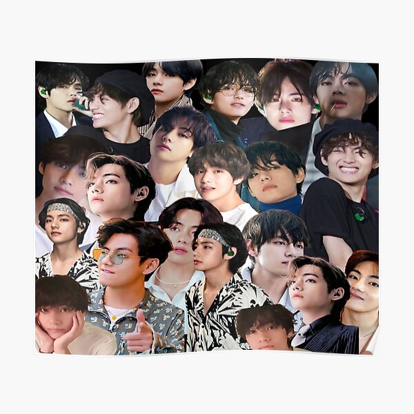 Kim Taehyung Posters for Sale | Redbubble ショッピング純正 TAEHYUNG V 防弾少年団 BTS MINICLEAR 9枚 POSTER K-POP/アジア
