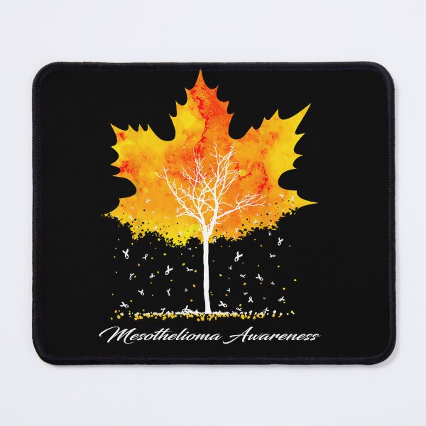 Item preview, Mesothelioma Awareness Maple Leaf Autumn Tree Orange Fall Leaves Season designed and sold by Sabfit.
