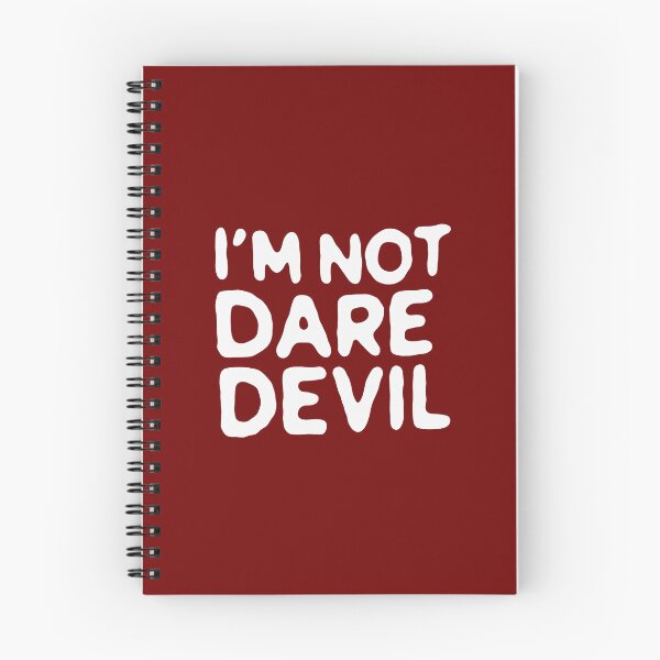 Aperçu de l'œuvre Je ne suis pas casse-cou | Inspiré de Daredevil | Décoration murale pour la maison | HECKINFAROUT créée et vendue par Two Otters Co.