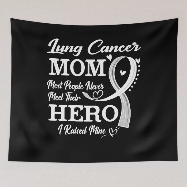 Item preview, Proud Lung Cancer Mom Most People Never Meet Their Hero I Raised Mine Lung Cancer Awareness designed and sold by Kohend.