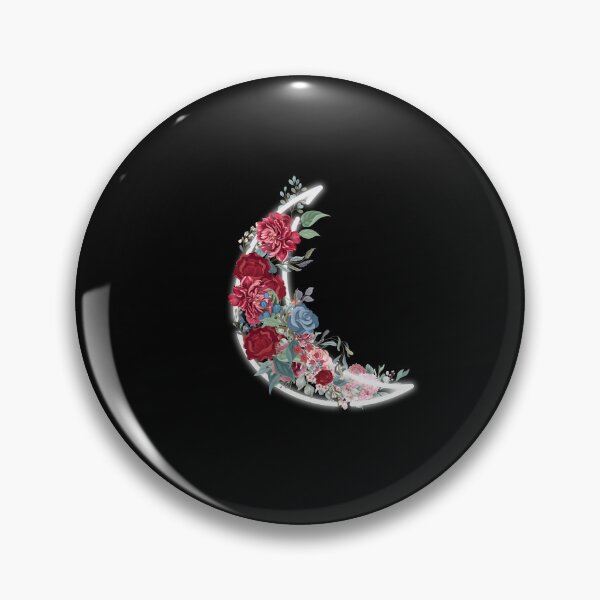 Item preview, floral moon designed and sold by LU NA.