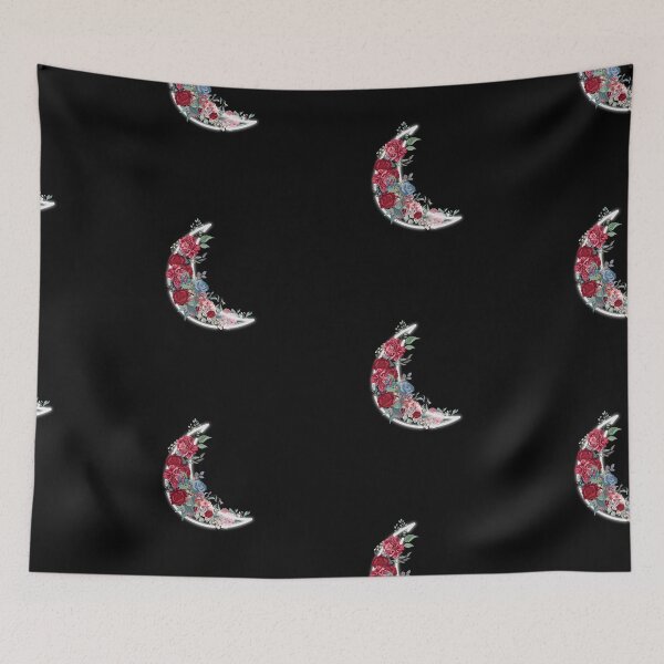 Item preview, floral moon designed and sold by LU NA.