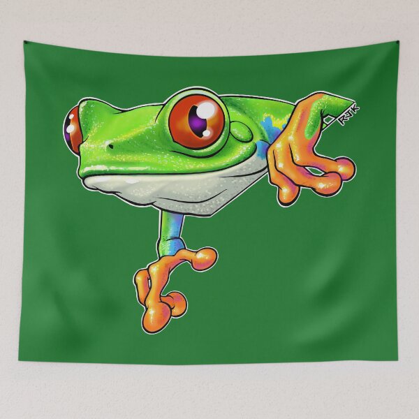 Item preview, Red Eyed Tree Frog Hanging Out designed and sold by RJKpoyp.