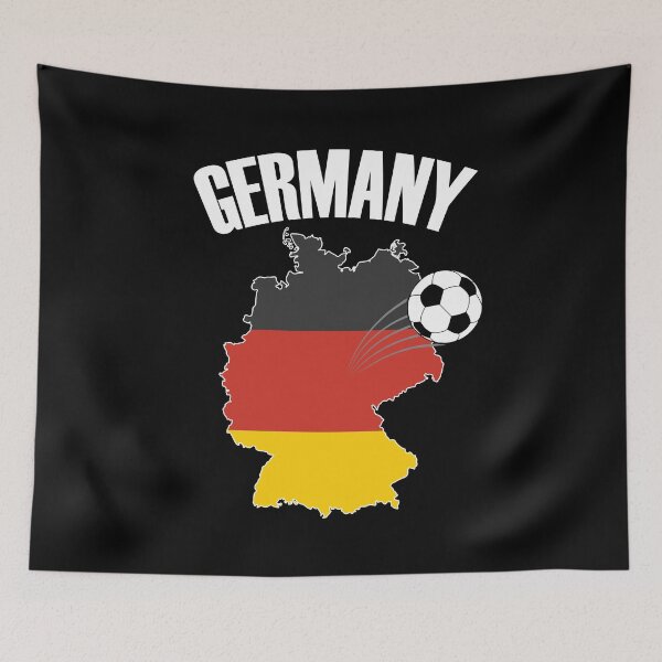 Item preview, Germany Football Map - German Flag Soccer designed and sold by TravelScientist.