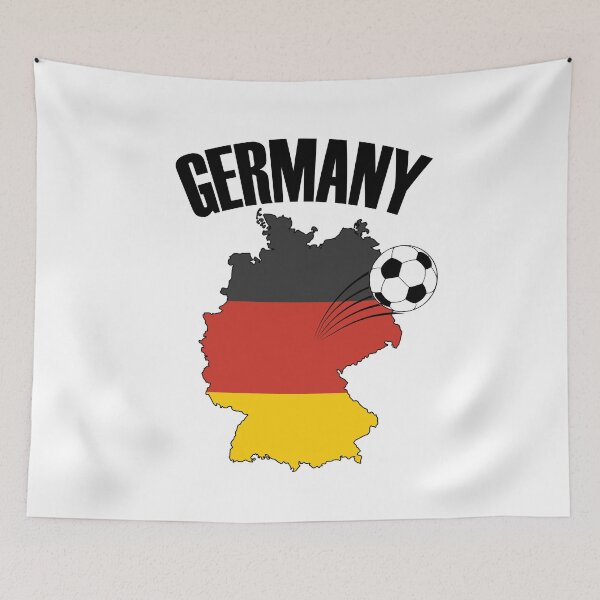 Item preview, Germany Football Map - German Flag Soccer designed and sold by TravelScientist.