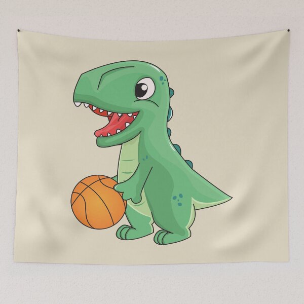 Item preview, Dinosaur playing basketball, dinosaurs are awesome, dinosaur lovers, cute dinosaurs, best dinosaur ever, cute animal friendly designed and sold by SGS-.