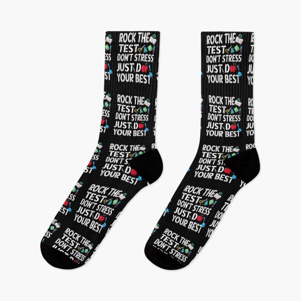 Item preview,  rock the test don't stress just do your best Teacher Testing designed and sold by NewAdventure.