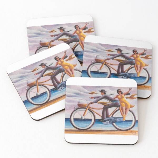 Item preview, CICLISMO NA PRAIA / Cycling on the Beach designed and sold by Adjacy.