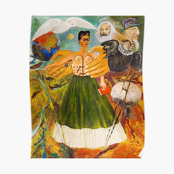 Póster «El marxismo dará salud a los enfermos de Frida Kahlo» de WorldArtStore Redbubble