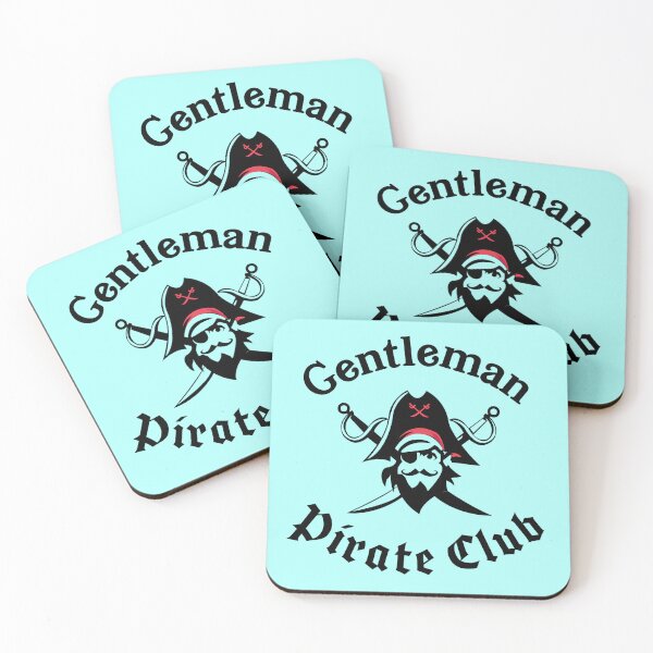 Item preview, Official Gentleman Pirate Club In Turquoise & Black ™ designed and sold by tjpirate1.