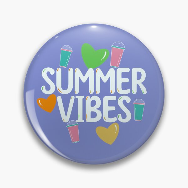 Item preview, Summer Vibes Pin | Blue-Purple designed and sold by LILBlueFish.