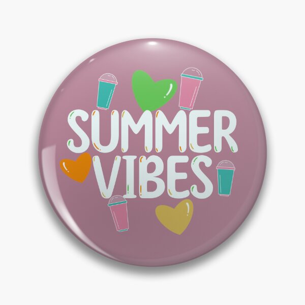 Item preview, Summer Vibes Pin | Pink designed and sold by LILBlueFish.