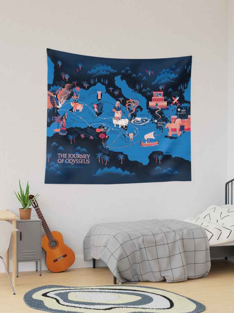 Constellation map tapestry sale