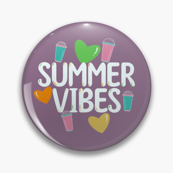 Item preview, Summer Vibes Pin | Purple-Magenta designed and sold by LILBlueFish.