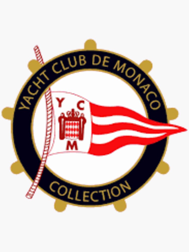 monaco yacht club sticker