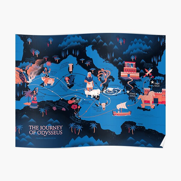 Odyssey Map - Constellation safe for work Poster