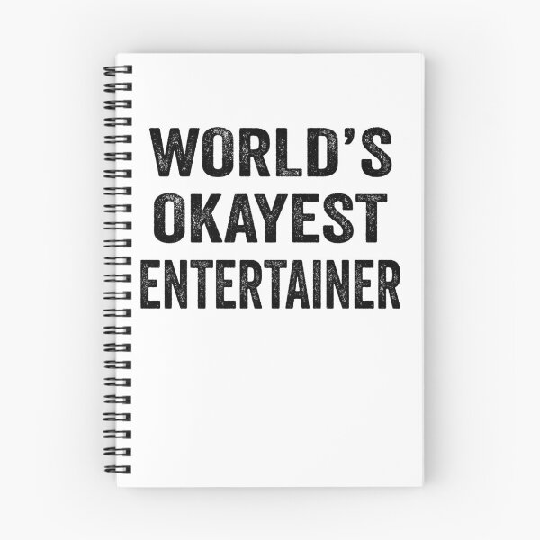 Item preview, World's Okayest entertainer Shirt, Funny entertainer Dad Husband Womens Boyfriend Birthday Christmas Gift idea designed and sold by xlnv.