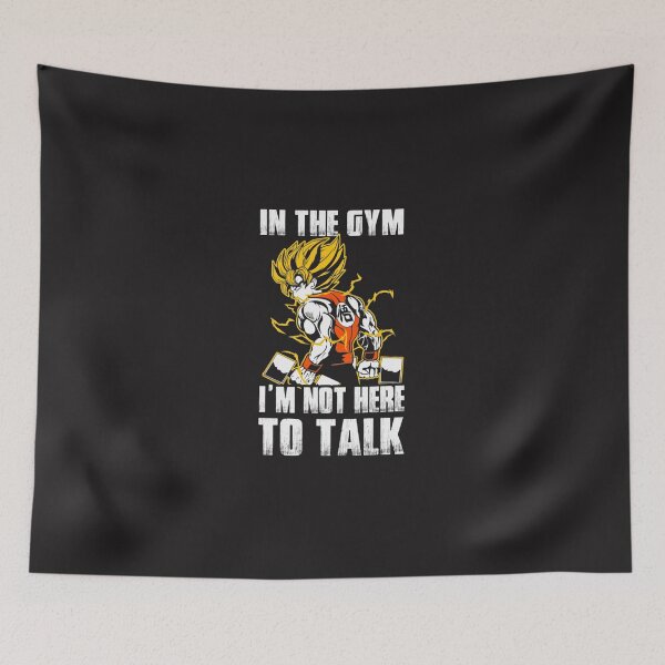 Item preview, Dragon Ball Super Saiyan Warrior Son Goku Kakarot In The Gym I&x27;m Not Here To Talk Classic T-Shi designed and sold by palkaninch.