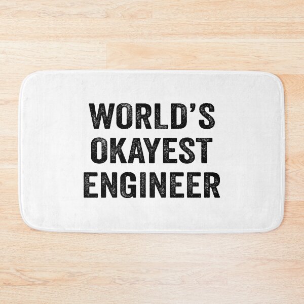 Item preview, World's Okayest engineer Shirt, Funny engineer Dad Husband Womens Boyfriend Birthday Christmas Gift idea designed and sold by xlnv.