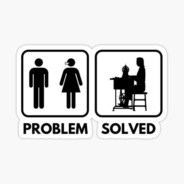 Item preview, Sewing Problem solved, Sewing Quote, Funny Sewing designed and sold by Aerial Addicts.