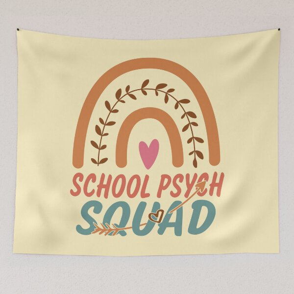 Item preview, School Psych Squad Rainbow Quote Gift Idea For Men and Womens - Funny School Psych designed and sold by Mmmm3344.