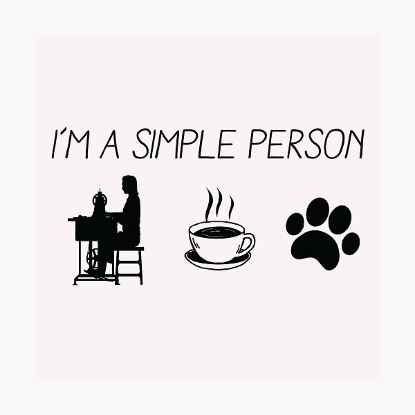 Item preview, Sewing Simple People, Sewing Quote, Funny Sewing designed and sold by Aerial Addicts.