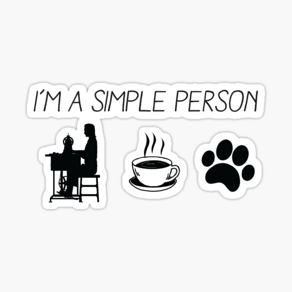 Item preview, Sewing Simple People, Sewing Quote, Funny Sewing designed and sold by Aerial Addicts.