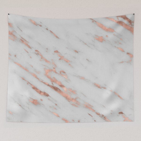 Item preview, Lenola - minimalist rose gold gleam marble designed and sold by marbleco.