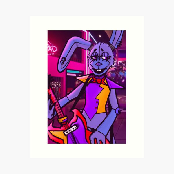 Buy FNAF Glamrock Bonnie V2 5x7in Art Print Online in India 