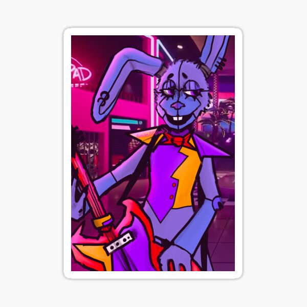 FNAF Glamrock Bonnie Photographic Print for Sale by elykoi