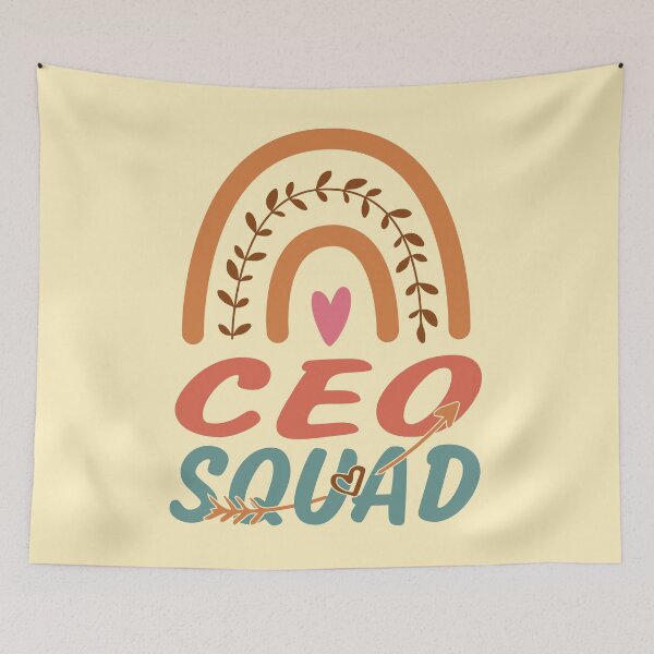 Item preview, CEO Squad Rainbow Quote Gift Idea For Men and Womens - Funny CEO designed and sold by Mmmm3344.