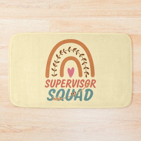 Item preview, Supervisor Squad Rainbow Quote Gift Idea For Men and Womens - Funny Supervisor designed and sold by Mmmm3344.