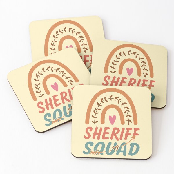 Item preview, Sheriff Squad Rainbow Quote Gift Idea For Men and Womens - Funny Sheriff designed and sold by Mmmm3344.