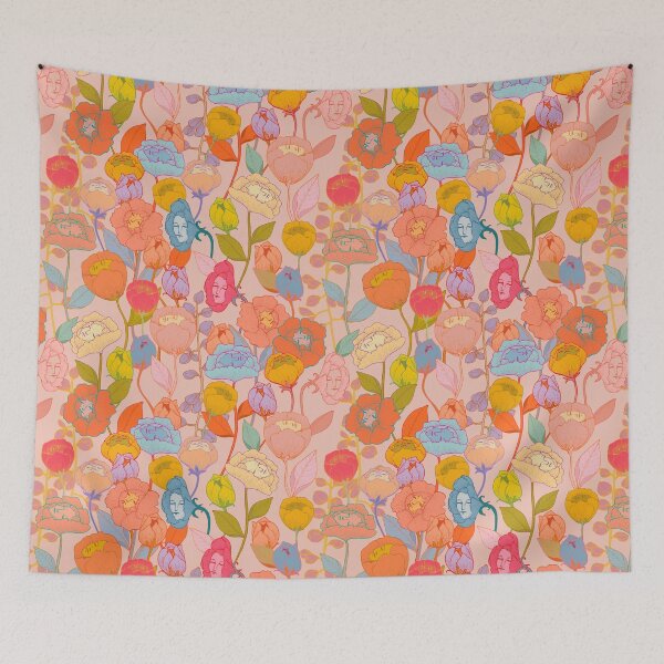 Item preview, Wonderland Flowers Pink designed and sold by Cecilia Mok.