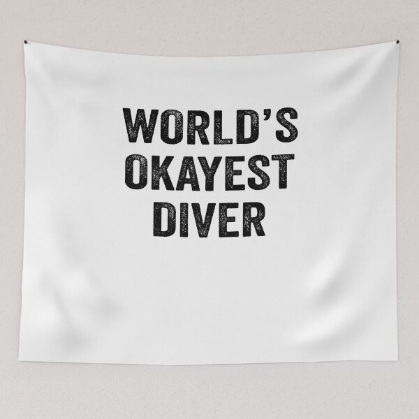 Item preview, World's Okayest diver Shirt, Funny diver Dad Husband Womens Boyfriend Birthday Christmas Gift idea designed and sold by xlnv.