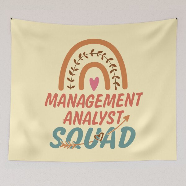 Item preview, Management Analyst Squad Rainbow Quote Gift Idea For Men and Womens - Funny Management Analyst designed and sold by Mmmm3344.