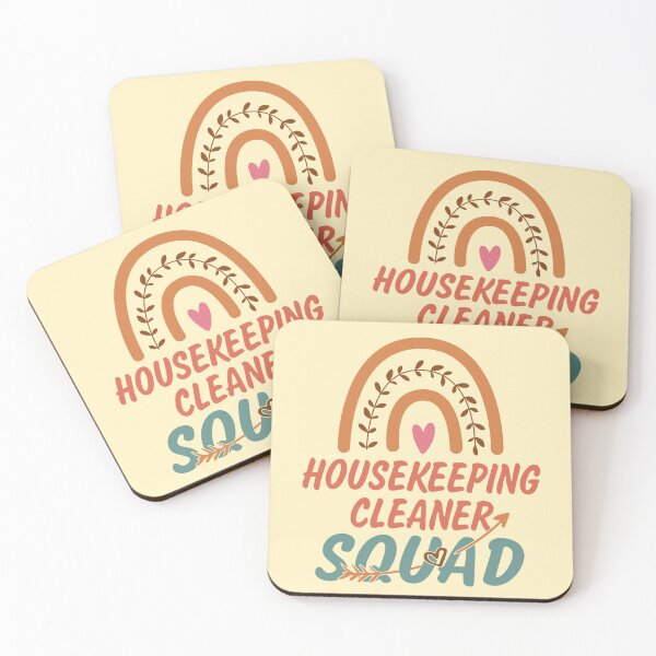 Item preview, Housekeeping Cleaner Squad Rainbow Quote Gift Idea For Men and Womens - Funny Housekeeping Cleaner designed and sold by Mmmm3344.