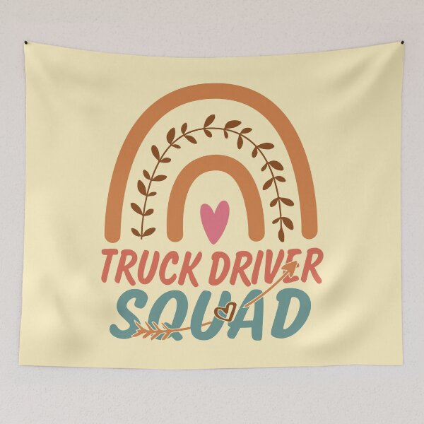Item preview, Truck Driver Squad Rainbow Quote Gift Idea For Men and Womens - Funny Truck Driver designed and sold by Mmmm3344.