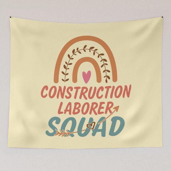 Item preview, Construction Laborer Squad Rainbow Quote Gift Idea For Men and Womens - Funny Construction Laborer designed and sold by Mmmm3344.