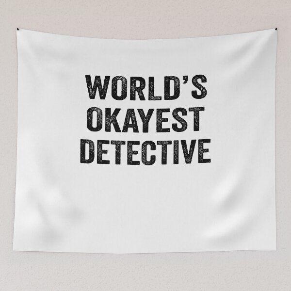 Item preview, World's Okayest detective Shirt, Funny detective Dad Husband Womens Boyfriend Birthday Christmas Gift idea designed and sold by xlnv.
