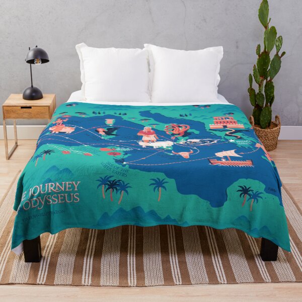 Item preview, Odyssey Map - The Journey of Odysseus designed and sold by flaroh.