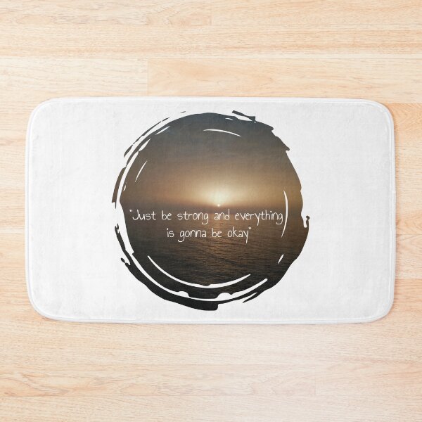 Item preview, Just be strong and everything is gonna be okay inspirational sunset quotes  designed and sold by HBWOLFARTS.