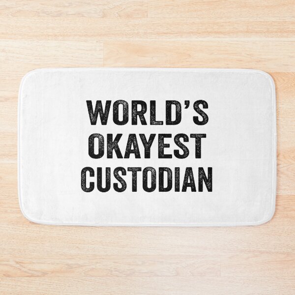Item preview, World's Okayest custodian Shirt, Funny custodian Dad Husband Womens Boyfriend Birthday Christmas Gift idea designed and sold by xlnv.
