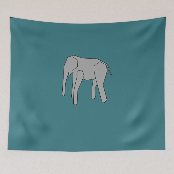 Item preview, TempleOS Elephant Sticker designed and sold by JaninaBock.