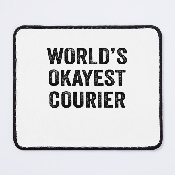 Item preview, World's Okayest courier Shirt, Funny courier Dad Husband Womens Boyfriend Birthday Christmas Gift idea designed and sold by xlnv.