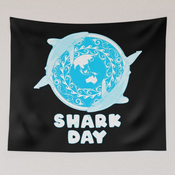Item preview, Oceanic Whitetip Shark Day designed and sold by NicGrayGraphic.