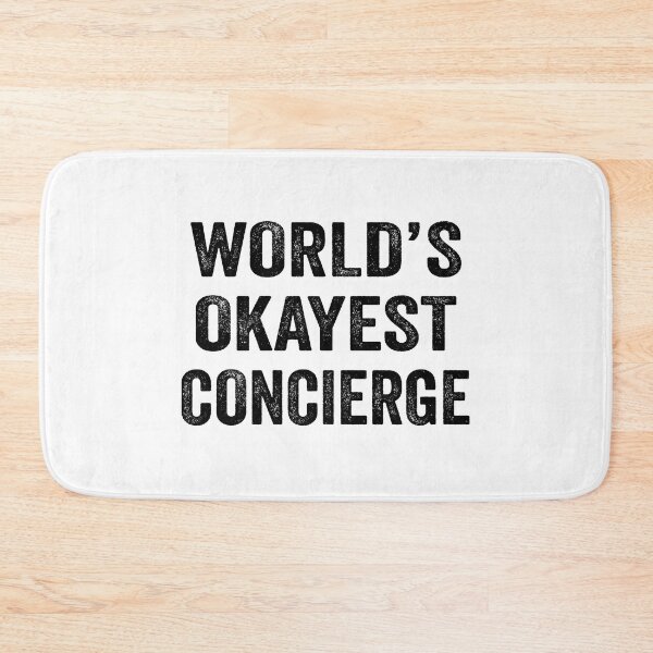 Item preview, World's Okayest concierge Shirt, Funny concierge Dad Husband Womens Boyfriend Birthday Christmas Gift idea designed and sold by xlnv.